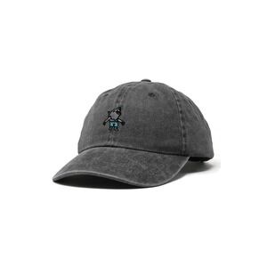 Dalix Werewolf Embroidered Dad Hat In Washed Black One Size
